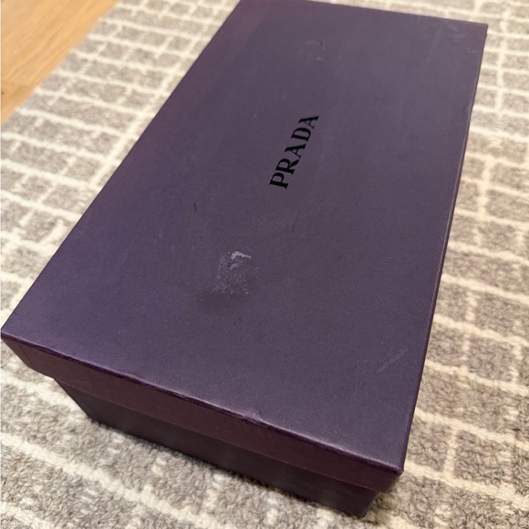 Prada Black Pointed Toe Suede Kitten Heels - Picture 7 of 7